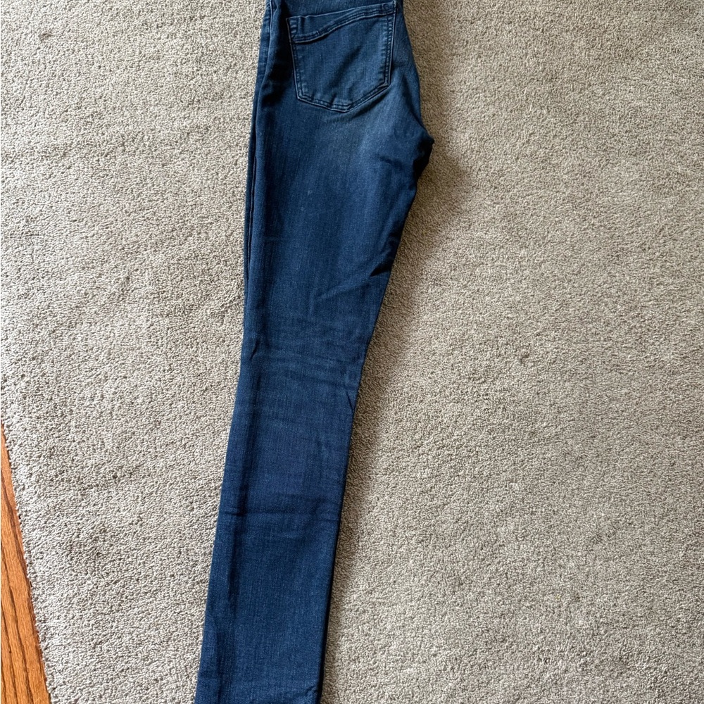 Express Women's Skinny Jeans - Dark Blue